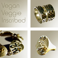 Kerstin Laibach Vegan Veggie Inscribed Jewellery