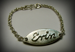 Child's Name Bracelet - Copyright Kerstin Laibach