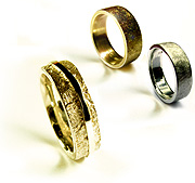 Handmade ethical Band Rings including Wedding and Partnership by Kerstin Laibach