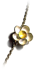 Forget-Me-Not Chain with flower closing hook by Kerstin Laibach