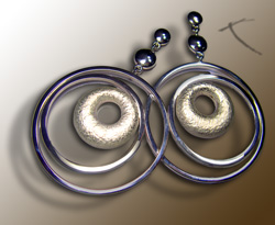 Orbital Earrings - Copyright Kerstin Laibach