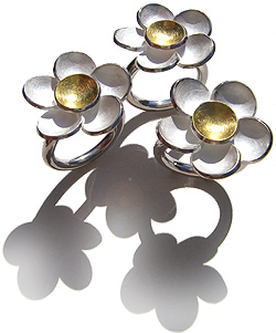 Kerstin Laibach Forget-Me-Not FlowerPower Rings