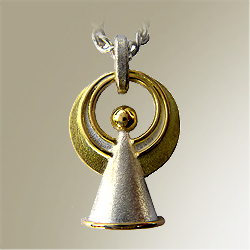 Angel pendant in gold and silver - Copyright Kerstin Laibach