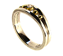 Valentine Hill Ring with Antiqie Diamond - Click for more details