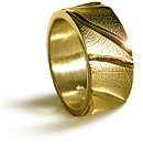Beech Leaf Ring gold Click for more details