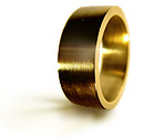 Hasel Ring Silk Matt gold- Click for more details