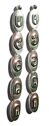 VE-001 - Vegan Inscribed Earrings - Copyright Kerstin Laibach