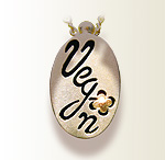 Hands sawn Vegan Inscribed pendant