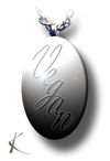 Vegan or vegetarian inscribed pendant - Copyright Kerstin Laibach